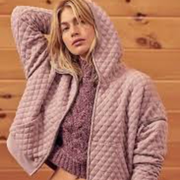 Free People Movement Hibernation Quilted ZipHoodie - Picture 1 of 9